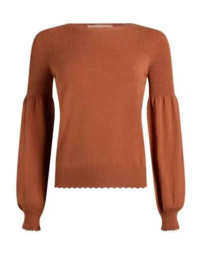 Twinset Woman Sweater Tan Size Xs Viscose, Polyester In Brown