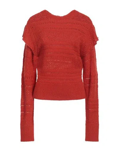 Twinset Woman Sweater Tomato Red Size Xs Acrylic, Wool, Alpaca Wool, Polyester