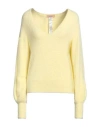 Twinset Woman Sweater Yellow Size S Polyamide In Yellow