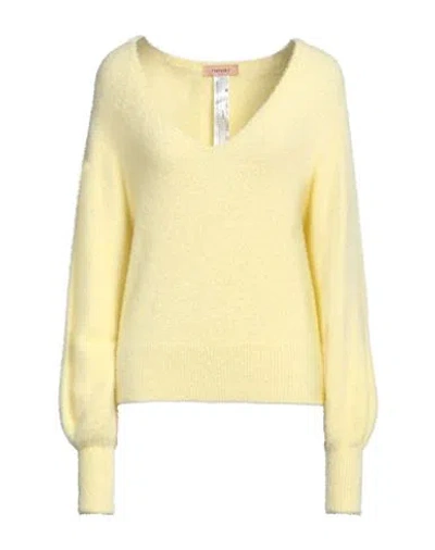 Twinset Woman Sweater Yellow Size S Polyamide