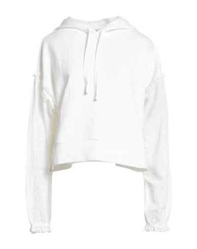 Twinset Woman Sweatshirt White Size S Cotton