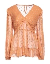Twinset Woman Top Apricot Size 8 Viscose, Polyester In Orange