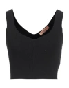 Twinset Woman Top Black Size Xs Viscose, Polyester