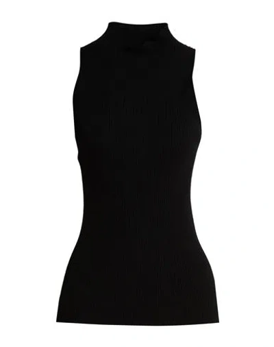 Twinset Woman Top Black Size Xxl Viscose, Polyester