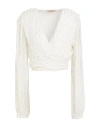 Twinset Woman Top Off White Size 8 Viscose
