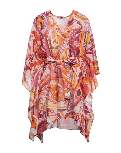 Twinset Woman Top Orange Size 6 Cotton
