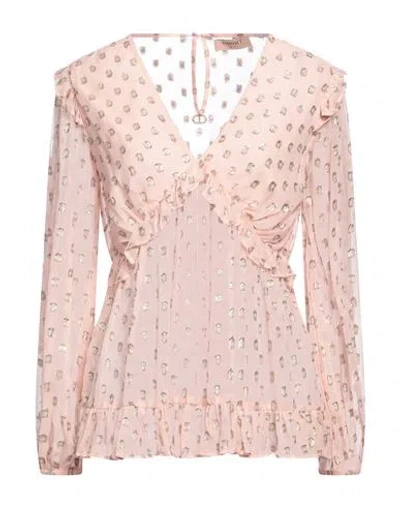 Twinset Woman Top Pink Size 10 Viscose, Polyester