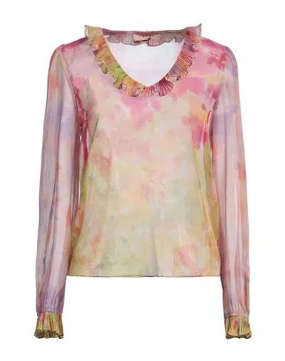 Twinset Woman Top Pink Size 14 Polyester