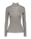 Twinset Woman Turtleneck Grey Size S Viscose, Polyester, Polyamide