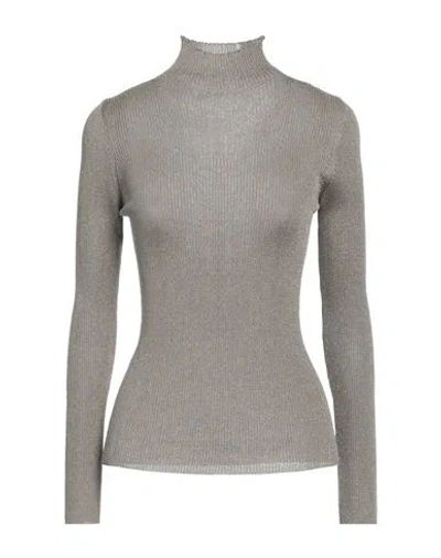 Twinset Woman Turtleneck Grey Size S Viscose, Polyester, Polyamide