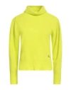 Twinset Woman Turtleneck Lime Green Size Xs Virgin Wool, Cashmere