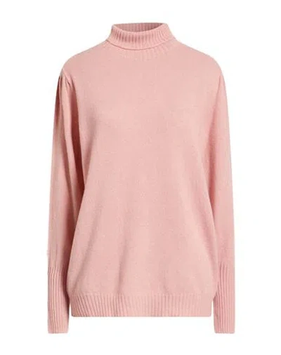 Twinset Woman Turtleneck Pink Size M Cashmere