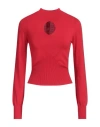 Twinset Woman Sweater Red Size L Viscose, Polyester In Red