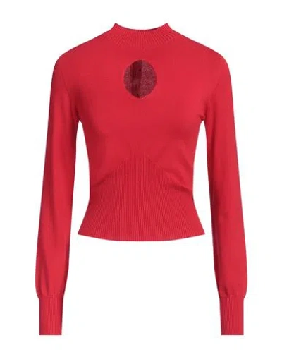 Twinset Woman Sweater Red Size L Viscose, Polyester