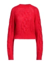 Twinset Woman Turtleneck Red Size M Acrylic, Mohair Wool, Wool