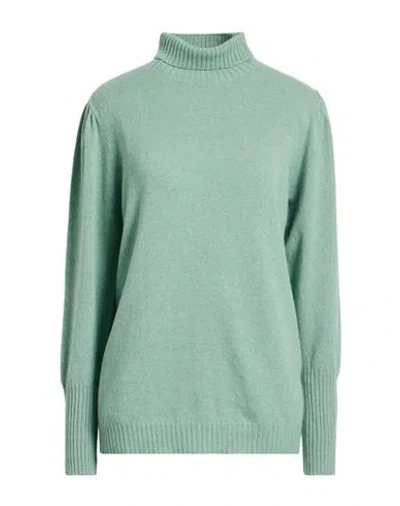 Twinset Woman Turtleneck Sage Green Size L Cashmere