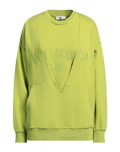 Twinset Woman Twin Set Acid Green Size M Cotton In Green