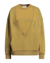 Twinset Woman Twin Set Khaki Size S Cotton In Beige