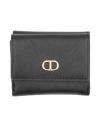 Twinset Woman Wallet Black Size - Textile Fibers In Black