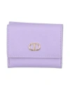 Twinset Woman Wallet Lilac Size - Textile Fibers In Purple