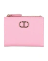 Twinset Woman Wallet Pink Size - Textile Fibers