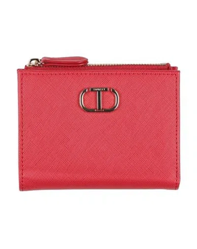 Twinset Woman Wallet Red Size - Textile Fibers In Red