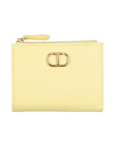Twinset Woman Wallet Yellow Size - Textile Fibers
