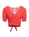 Twinset Woman Wrap Cardigans Orange Size S Viscose, Polyamide