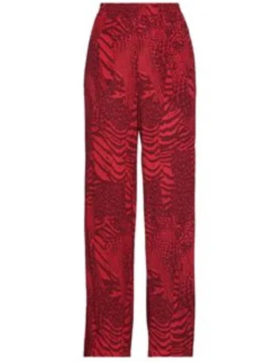 Twinset Women's Wide Leg Pants In Red
