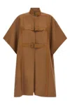 Twinset Twin-set Cape In Brown