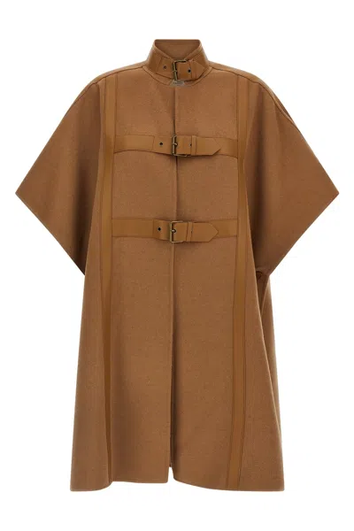 Twinset Twin-set Cape In Brown