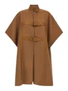 Twinset Twin-set Cape In Brown