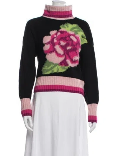 Pre-owned Twinset Wool Floral Print Sweater In Multi