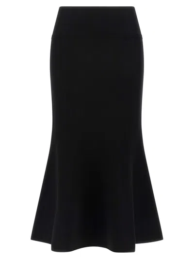 Twinset Wool Skirt In Black