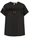 Twinset T-shirt Cotone Nero In Black