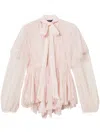 Twinset Woven Blouse In Pink