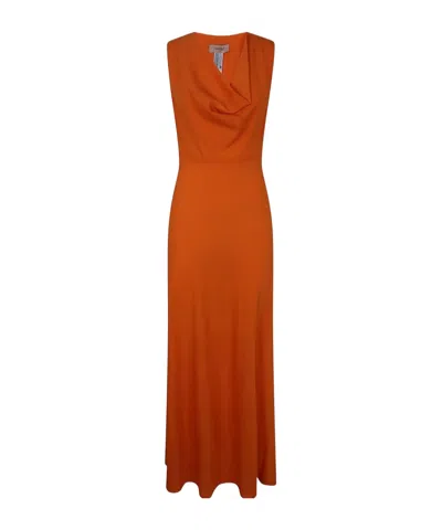 TWINSET TWINSET DRAPPED LONG FITTED DRESS