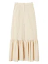 Twinset Woven Maxi Skirt In Neutral