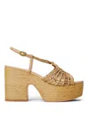 Twinset Woven Sandals In Neutrals