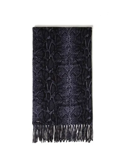 Twinset Woven Scarf In Black