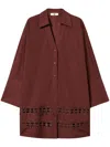 Twinset Woven Shirt In Brown