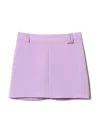 Twinset Woven Shorts In Purple