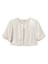 Twinset Woven Shrug Wrap In Neutrals