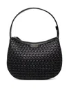 Twinset Woven Top-handle Tote Bag In Black