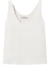 Twinset Knitted Sleeveless Top In White