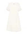Twinset Twin-set Wrap Design Dress With Puff Sleeves In White