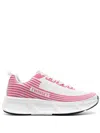 Twinset X Fessura Striped Mesh Sneakers In White