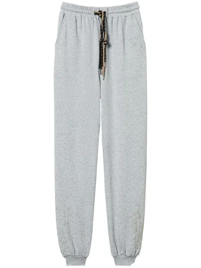 Twinset X Myfo Glitter Detail Track Pants In Grey