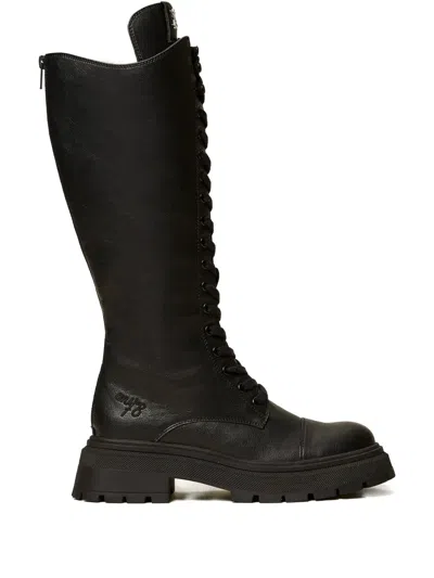 Twinset X Myfo 系带靴 In Black