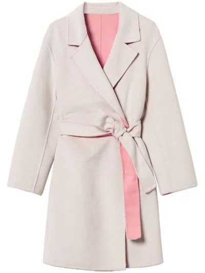 Twinset X Myfo Reversible Coat In Neutrals